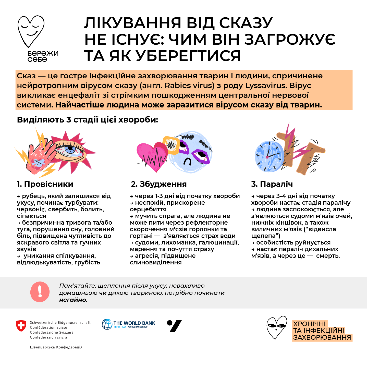 Лікування від сказу не існує: чим він загрожує та як уберегтися
